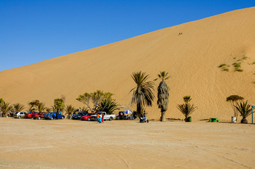 sand dunes in the desert namibia