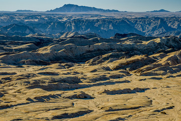 aerial view of mountains namibia