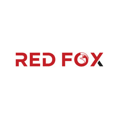 fox red mammal vulpes animal logo vector illustration