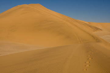 sand dunes in the desert namibia
