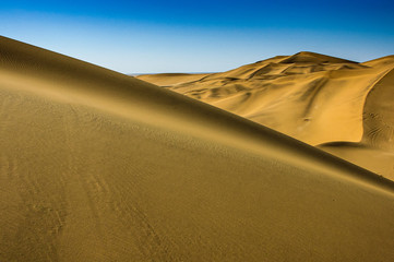 sand dunes in the desert namibia