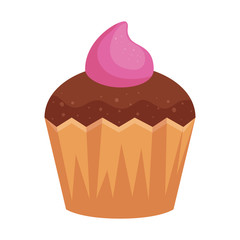 delicious cupcake pastry isolated icon