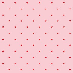 Heart shapes seamless pattern. Fascinating background for textiles, surface, wallpaper, site backdrop. Eps file, vector image.