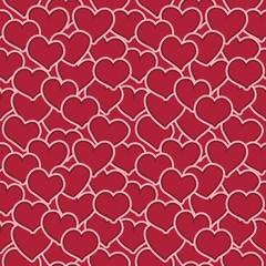 Heart shapes seamless pattern. Fascinating background for textiles, surface, wallpaper, site backdrop. Eps file, vector image.