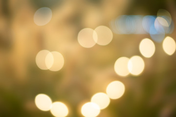 Abstract background of soft golden bokeh 