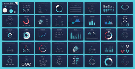 Big set of infographics elements. EPS10. Stock vector