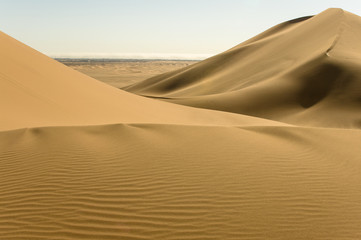 sand dunes in the desert namibia