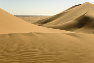 Fototapeta na wymiar sand dunes in the desert namibia