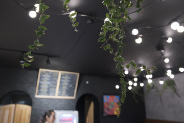 restaurant blurred background