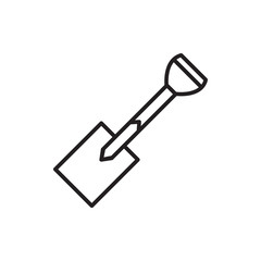 Shovel icon vector design template