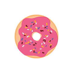 Isolated sweet donut vector design