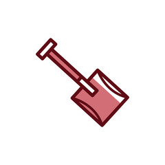 Shovel icon vector design template