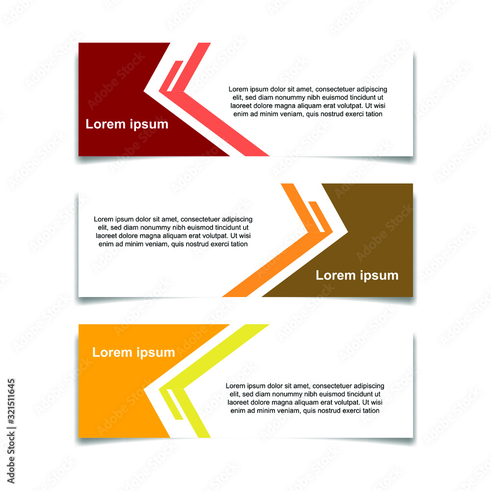 Poster Abstract Web banner design background or header Templates vector illustration