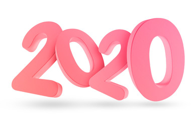 2020 years. 3d render