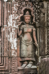 Fototapeta premium Carving of Apsara wat Angkor Thom, Cambodia.
