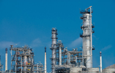 Industrial zone,The equipment of oil refining,Close-up of industrial pipelines of an oil-refinery plant,Detail of oil pipeline with valves in large oil refinery.