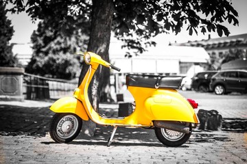 scooter yellow