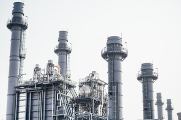 Industrial zone,The equipment of oil refining,Close-up of industrial pipelines of an oil-refinery plant,Detail of oil pipeline with valves in large oil refinery.