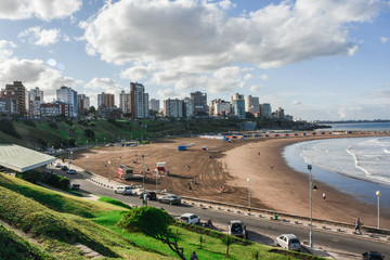 aerial view of the city