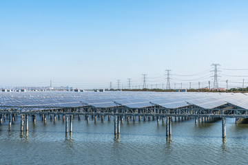 Fototapeta na wymiar solar power station