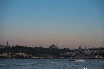 Istanbul Sunset Skyline 
