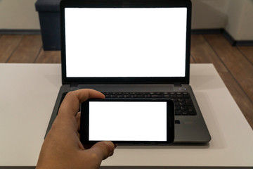 Cast smartphone on a computer
