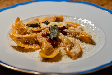 Veal Ravioli with cheese 
