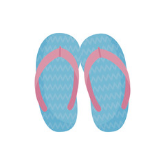 Isolated orange sandals vector design