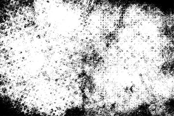 Grunge background black and white. Monochrome vintage texture