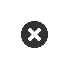 Obraz premium Decline Sign Icon Design Vector