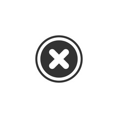 Obraz premium Decline Sign Icon Design Vector