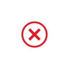 Fototapeta premium Decline Sign Icon Design Vector