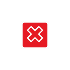 Decline Sign Icon Design Vector