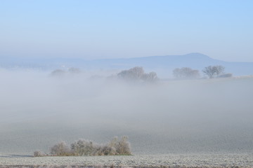 gefrorener Nebel über der Eifel