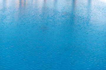 Blue texture of water in a swimming pool