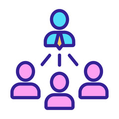 Info business icon vector. Thin line sign. Isolated contour symbol illustration