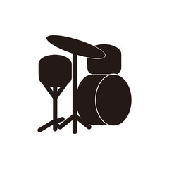 Drum vector icon illustration sign