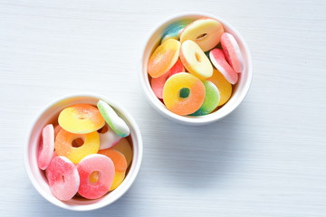 Candy or sweet assortment of many colors