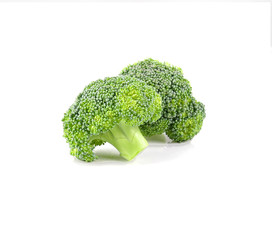 Broccoli  on white background.vegetable for health.