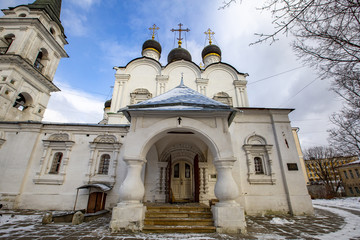 Exterior of the Temple of St. Prince Vladimir in Old Sadekh. Built in the 17th century. Moscow,...