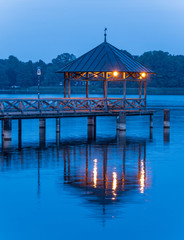 Ruppiner See lake in Brandenburg, Germany.