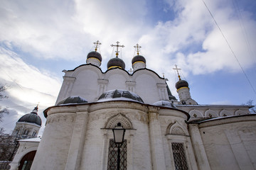 Exterior of the Temple of St. Prince Vladimir in Old Sadekh. Built in the 17th century. Moscow,...