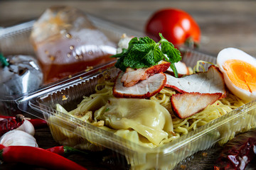  Cooked minced fish seasoned northeast food in a bowl on the table