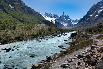Fototapeta na wymiar Cerro Torre Trek, El Chalten, Patagonia, Argentina