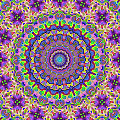 abstract colorful mandala design