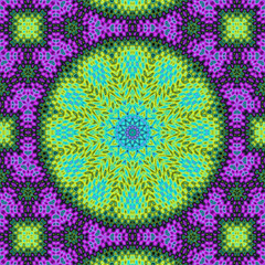 abstract green purple polygonal graphic