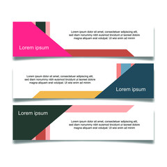 Abstract Web banner design background or header Templates vector illustration