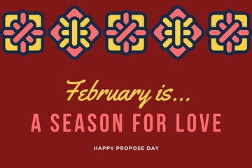 illustration of happy propose day