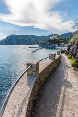 Obraz premium Fragment of Monterosso - Vernazza trail in Italy.