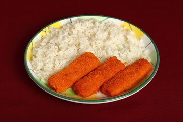 Rice and Fish Fingers